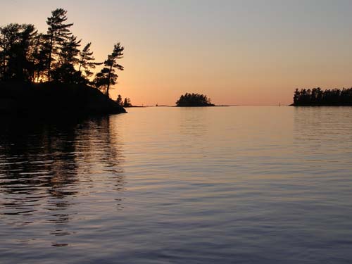 Sunset over Lake Nipissing